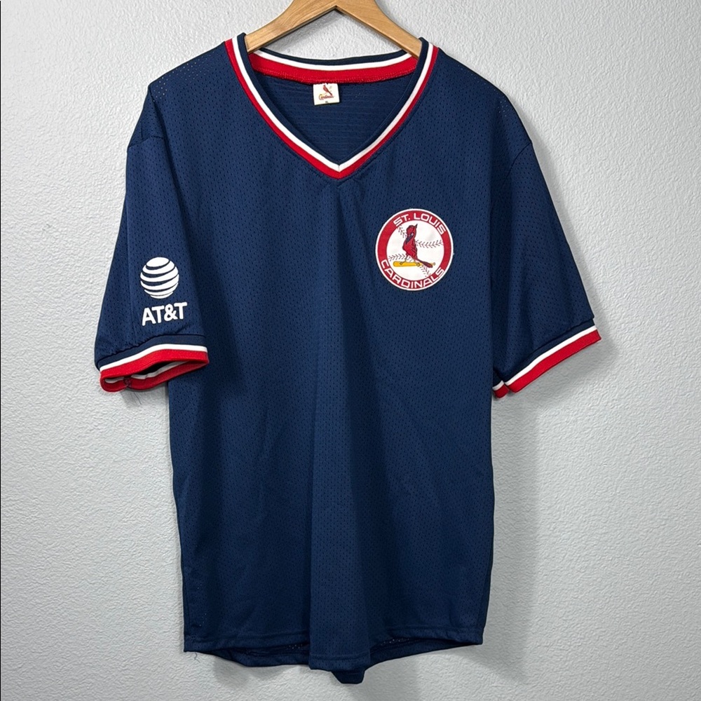 St. Louis Cardinals Navy Blue‎ Men's Shirt